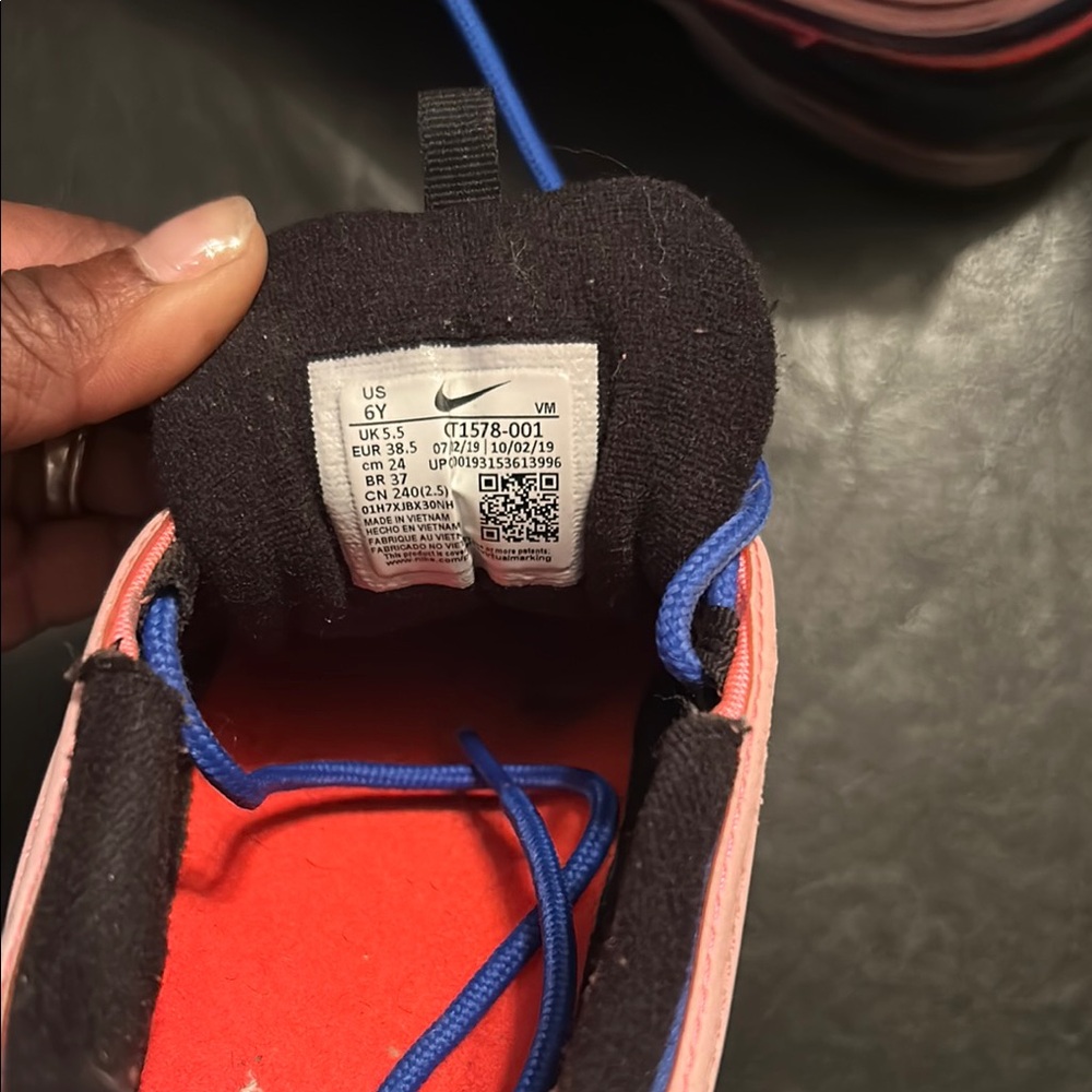 Nike Black and Blue Sneakers